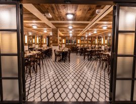 The entrance to the private dining room at The Smith Chicago